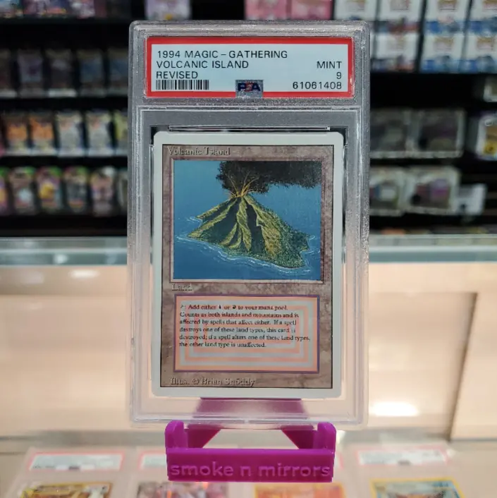 Volcanic Island Revised 1994 Magic The Gathering Revised Psa Mint 9 1