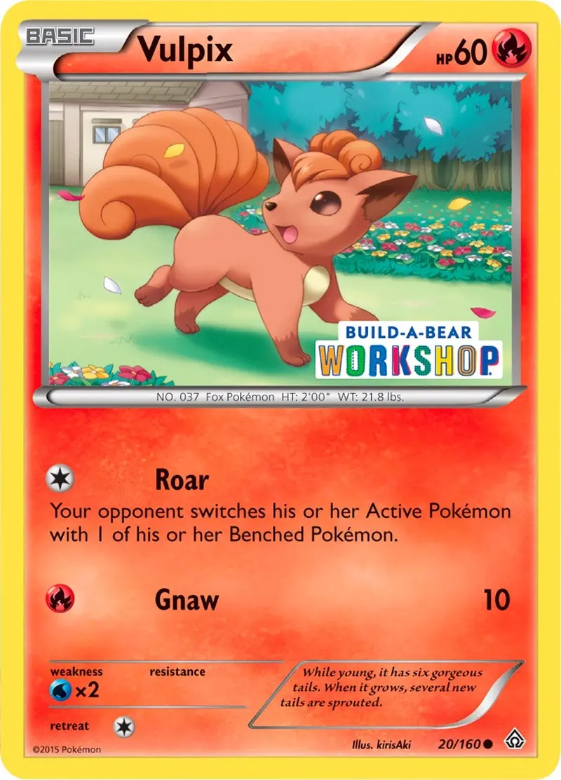 Vulpix - 20/160 (Build-A-Bear Workshop Exclusive) (020/160) (Mcap) 1