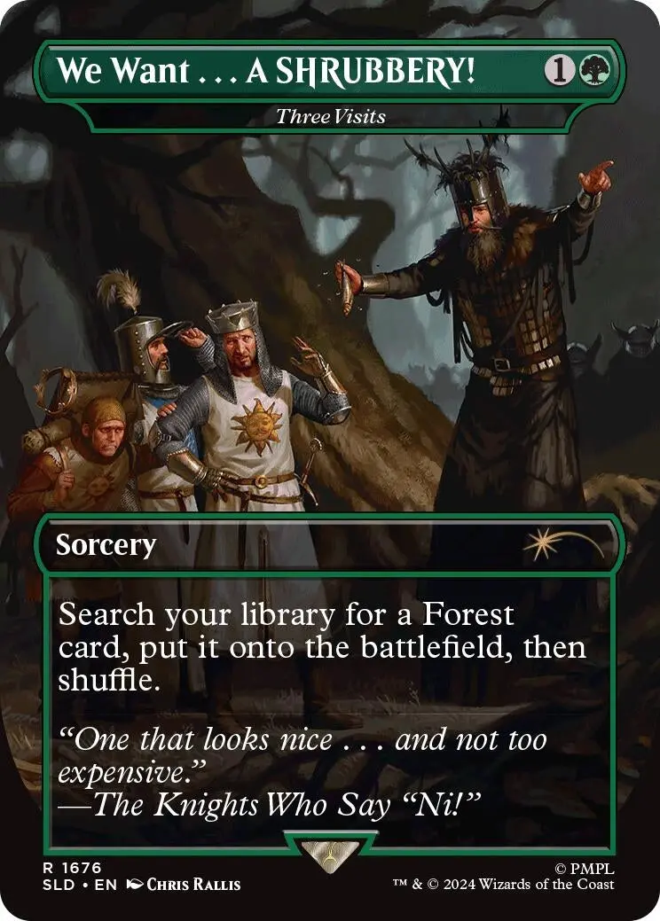 We Want...A Shrubbery! - Three Visits (1676) (Sld) 1