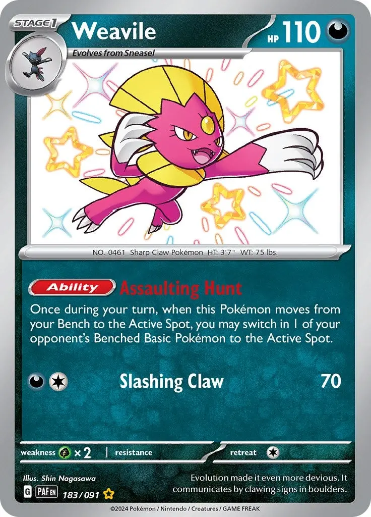 Weavile (183/091) (Paf) 1
