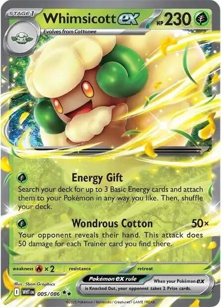 Whimsicott Ex (005/086) (Wht) 1
