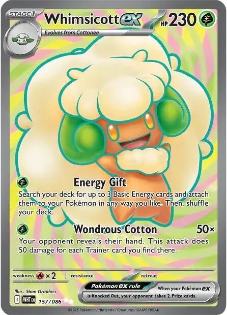Whimsicott Ex (157/086) (Wht) 1