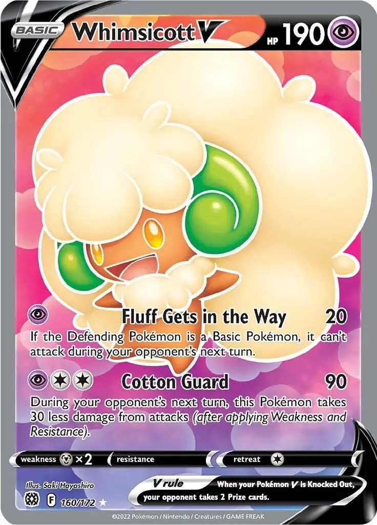 Whimsicott V (Full Art) (160/172) (Swsh09) 1