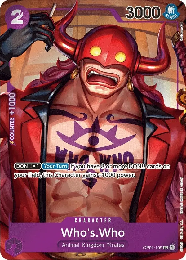 Who's.Who (Box Topper) (Op01-109) (Op01) 1
