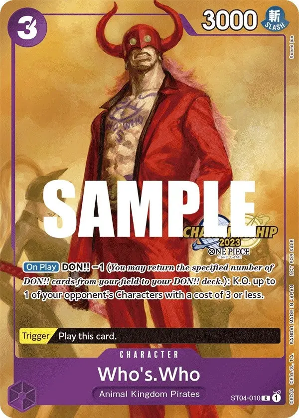 Who's.Who (Cs 2023 Celebration Pack) (St04-010) (Op-Pr) 1
