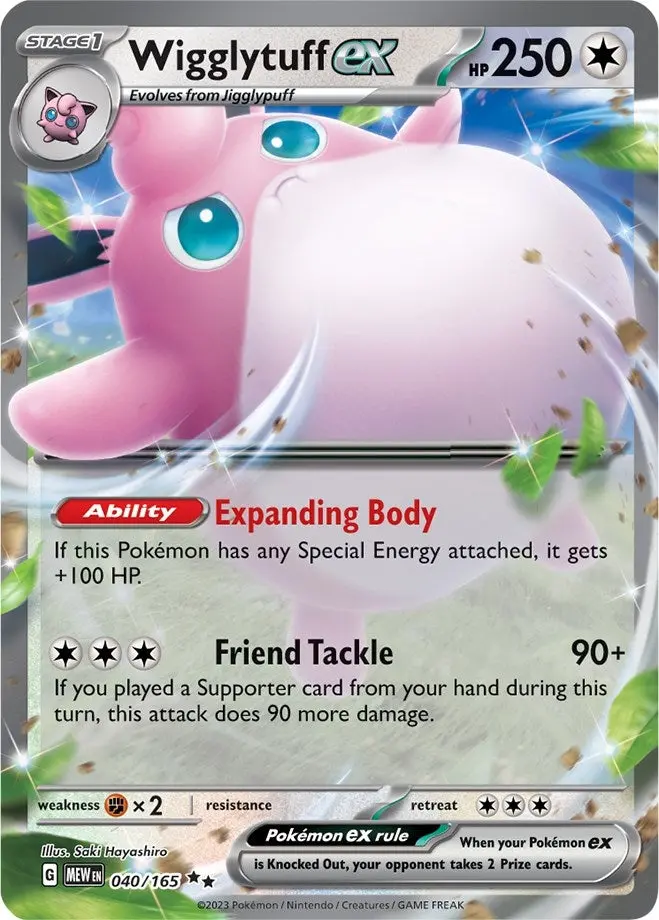 Wigglytuff Ex (040/165) (Mew) 1