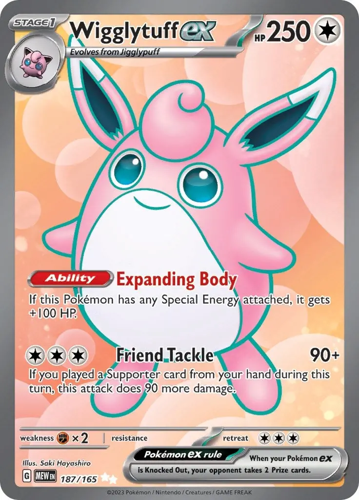 Wigglytuff Ex (187/165) (Mew) 1