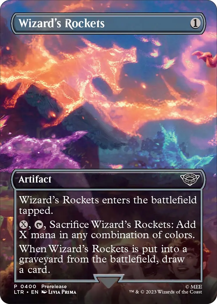 Wizard's Rockets (Borderless Alternate Art) [The Lord Of The Rings: Tales Of Middle-Earth] 1