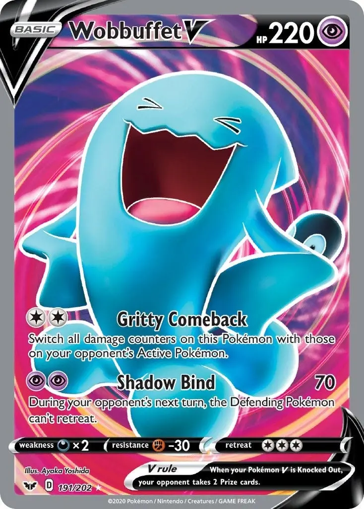 Wobbuffet V (Full Art) (191/202) (Swsh01) 1