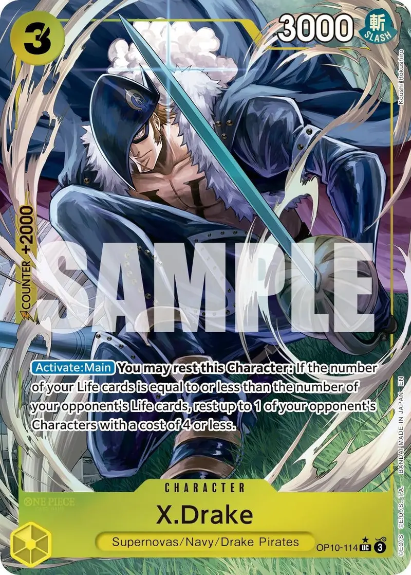 X.Drake (Alternate Art) (Op10-114) (Prb-02) 1
