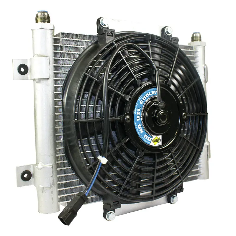 Xtrude Transmission Cooler With Fan 10 Jic Male Connection 1