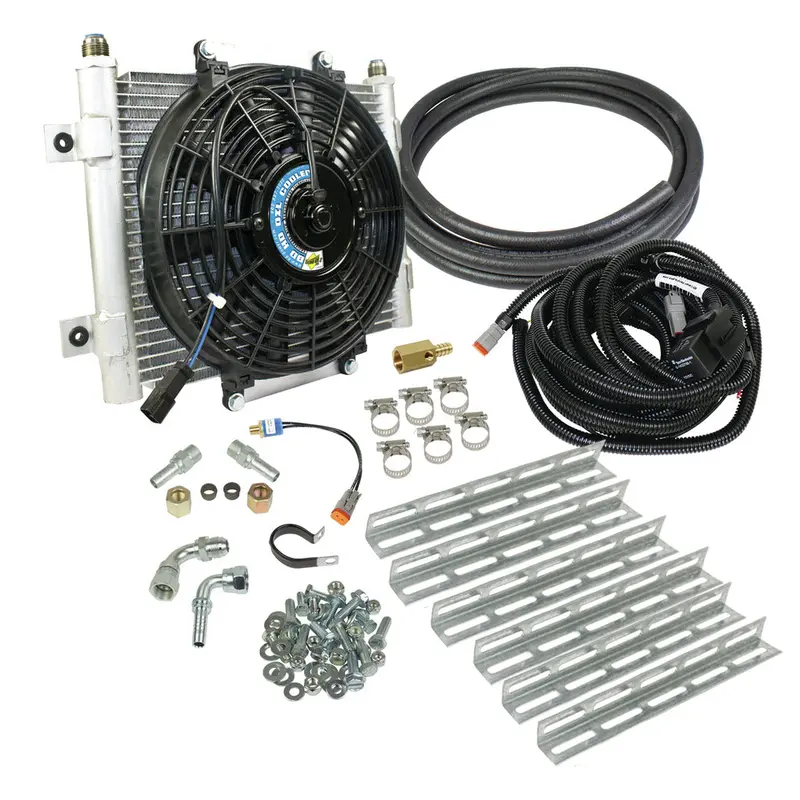 Xtrude Transmission Cooler With Fan - Complete Kit 5/8In Lines 1
