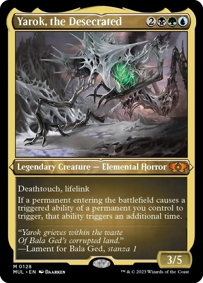 Yarok, The Desecrated (Foil Etched) (128) (Mul) 1