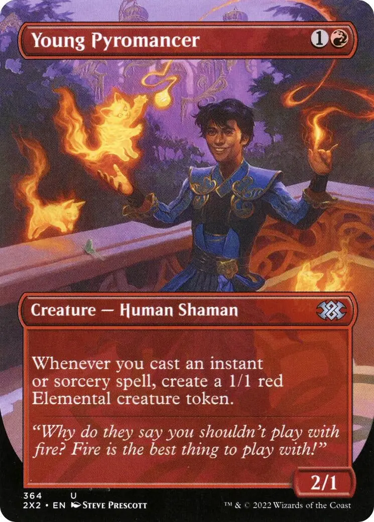 Young Pyromancer (Borderless) (364) (2X2) 1
