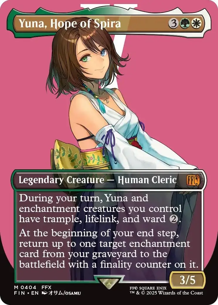 Yuna, Hope Of Spira (Borderless) (404) (Fin) 1