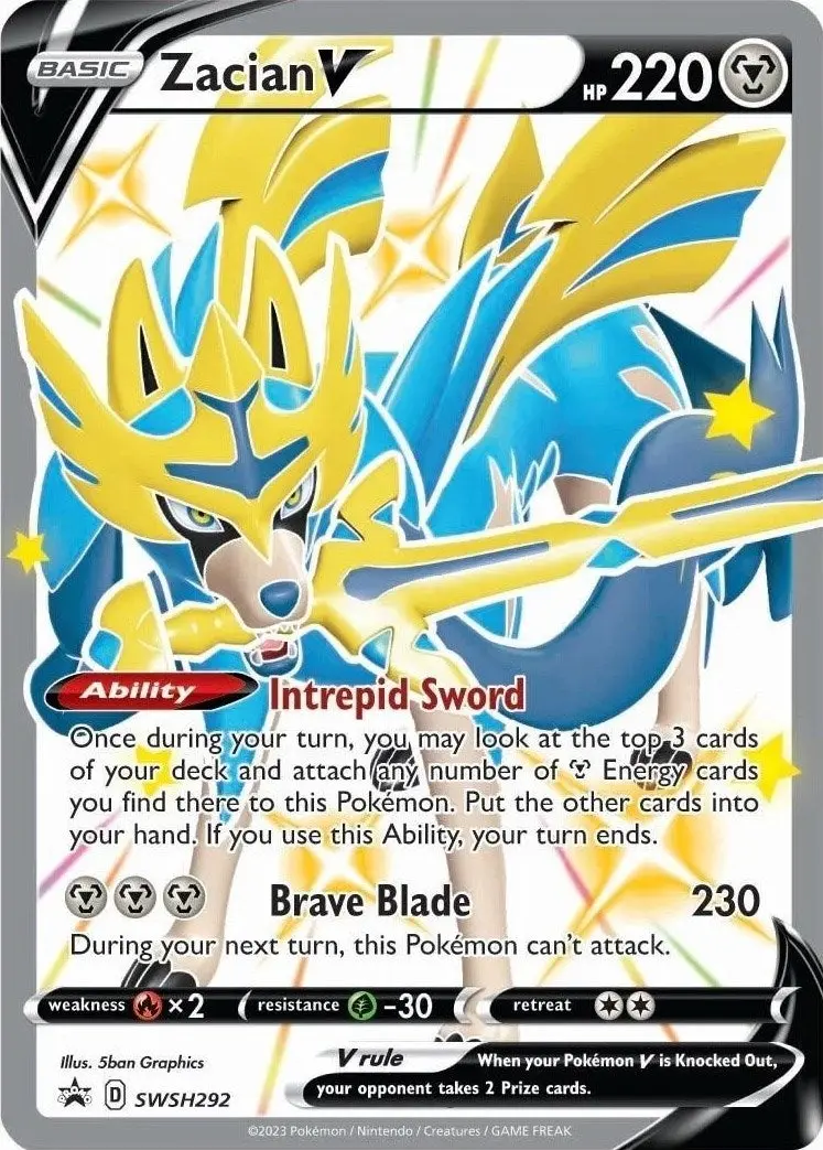 Zacian V (Shiny) - Swsh292 (Swsh292) (Swsd) 1