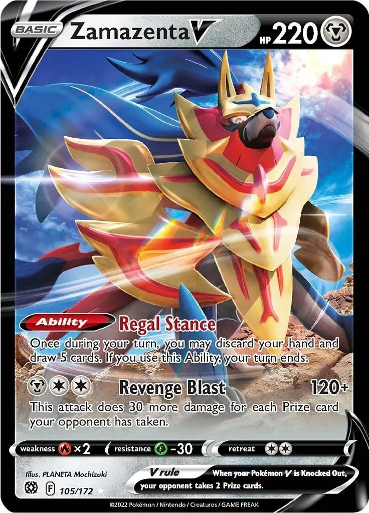 Zamazenta V (105/172) (Swsh09) 1