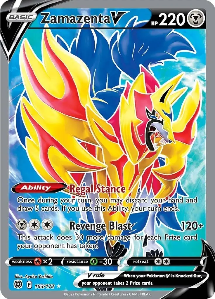 Zamazenta V (Full Art) (163/172) (Swsh09) 1