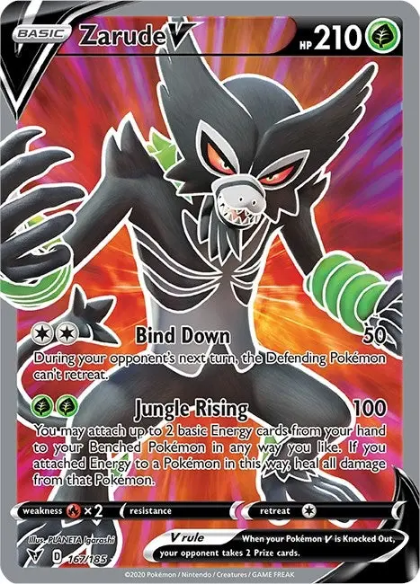 Zarude V (Full Art) (167/185) (Swsh04) 1