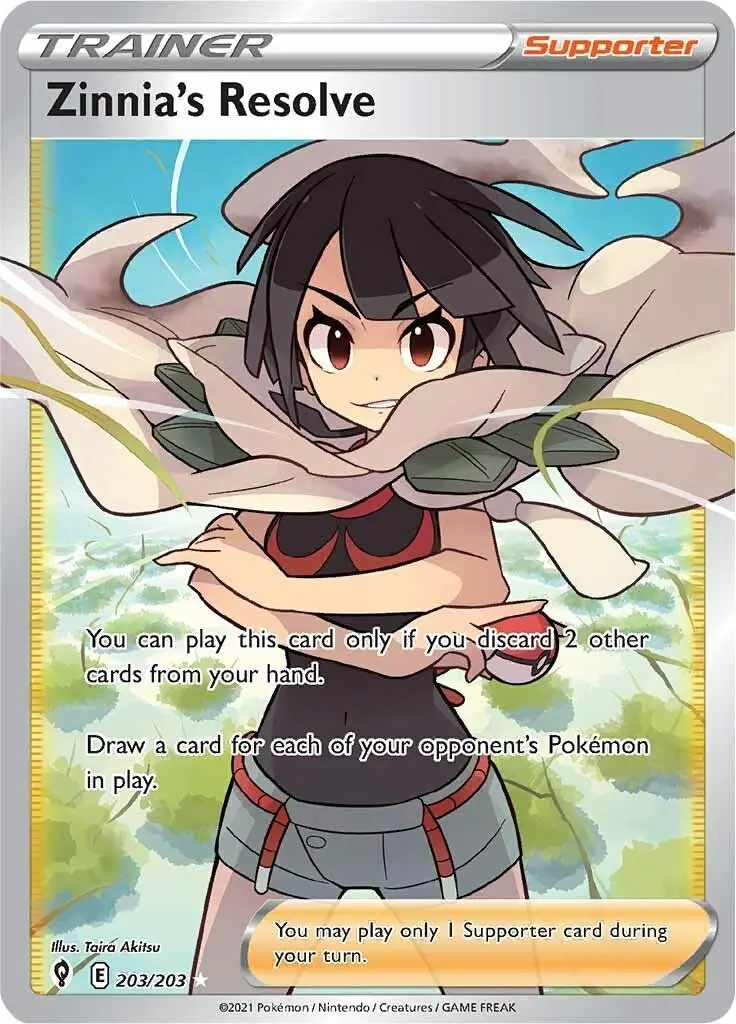 Zinnia's Resolve (Full Art) (203/203) (Swsh07) 1