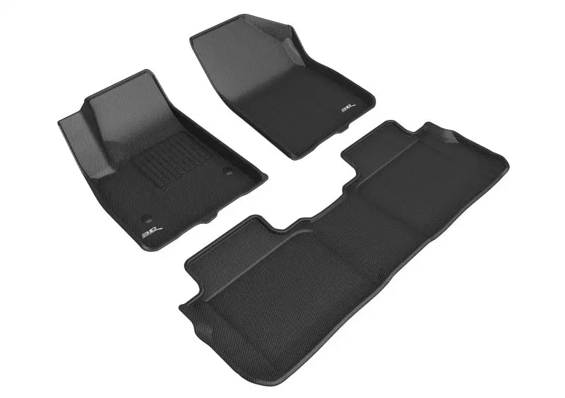 3D Maxpider Kagu Black All-Weather Floor Liners For 2017–2023 Gmc Acadia (5-Seat) 1