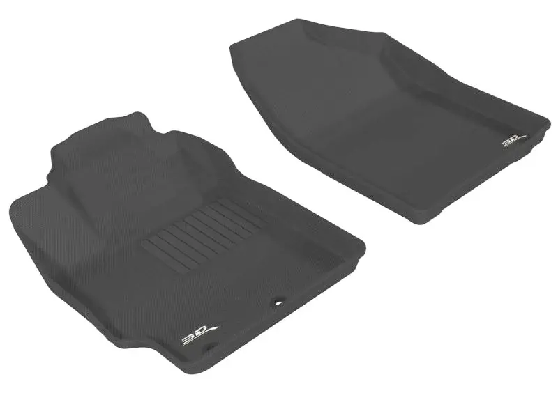 3D Maxpider Kagu-Style All-Weather Floor Mat For 2012–2015 Toyota Prius C – First Row, Black 1