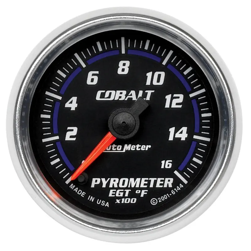 Autometer Cobalt Pyrometer Gauge – 52Mm, 0–1600°F, Electronic Sensor 1
