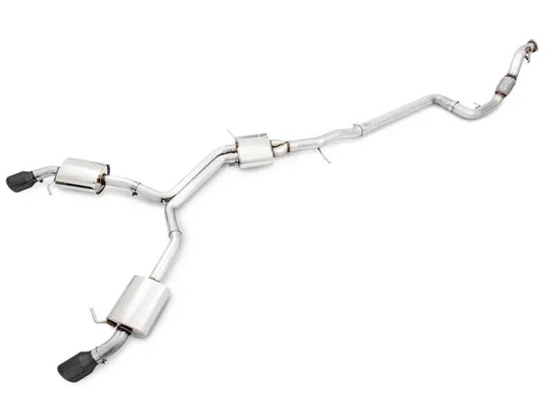 Awe Tuning Touring Edition Dual-Outlet Exhaust For Audi B9 A4 – Diamond Black Tips, Includes Downpipe 1