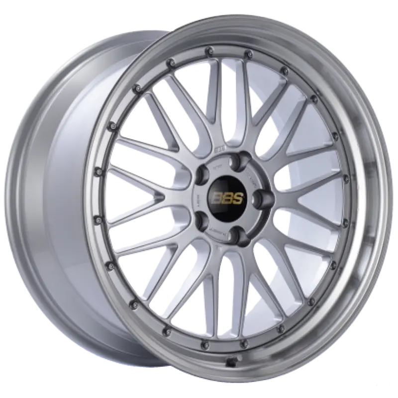 Bbs Lm Forged Alloy Wheel – 20X10.5", 5X120 Bolt Pattern, Et15 Offset, Diamond Silver Face With Diamond-Cut Lip (82Mm Hub Bore Required) 1