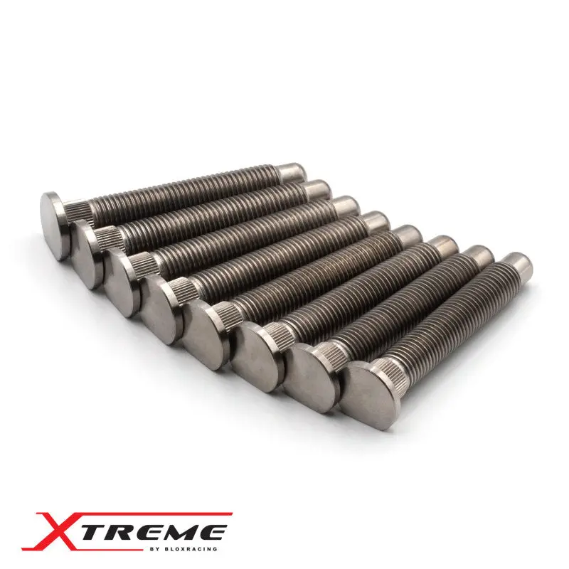 Blox Racing Titanium Wheel Studs — Honda-Specific, 12X1.5Mm Thread, Set Of 8 1