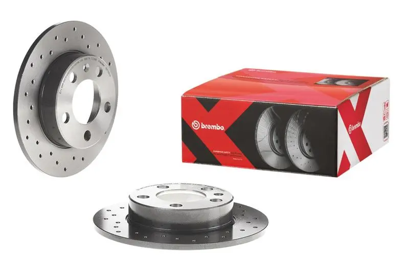 Brembo 07-11 Camry/17-18 Corolla Im/06-18 Rav4 Front Premium Xtra Cross Drilled Uv Coated Rotor 1