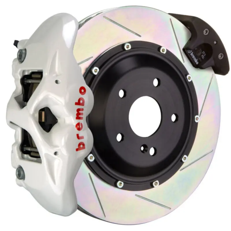Brembo Gt Big Brake Kit For 2010–2011 Porsche 997.2 Gt3/Gt3 Rs – Front 6-Piston Calipers With Slotted 380×34Mm Two-Piece Rotors, White Finish (Excludes Pccb) 1
