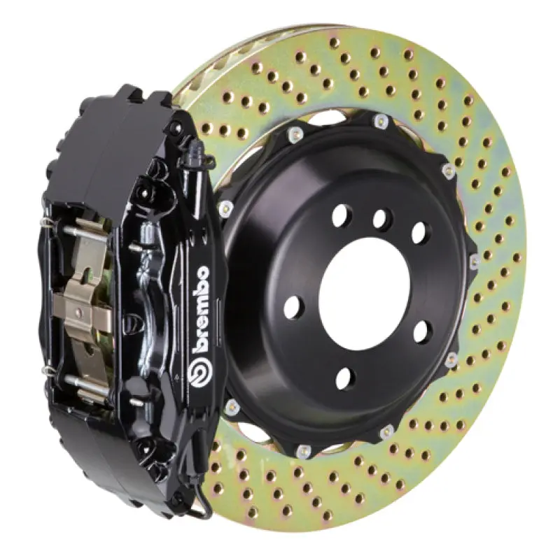 Brembo Nx Front Big Brake Kit – Gt Series, 4-Piston Calipers, Drilled 355X32Mm Two-Piece Rotors 1
