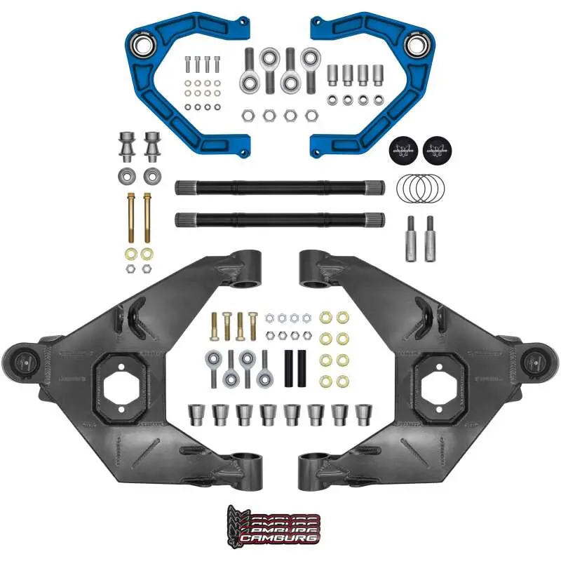 Camburg 2021–2025 Ford Bronco Trail Series Lift Kit With Axles – Billet Upper Control Arms – King Blue 1