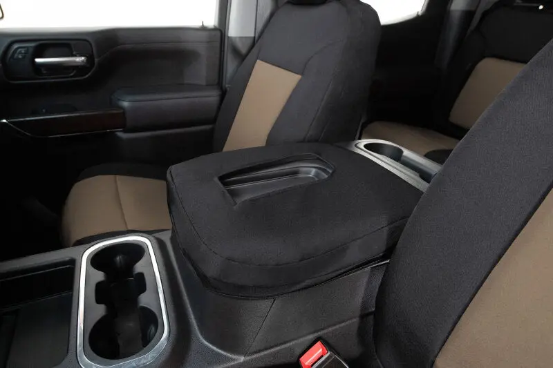 Covercraft Endura Precisionfit Second Row Seat Covers For 2011-2022 Jeep Grand Cherokee – Tan & Black 1