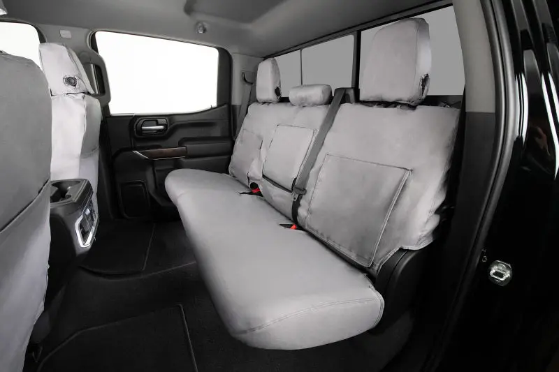 Covercraft Seatsaver Polycotton Front Seat Covers For 2015–2018 Ford F-150 – Custom Fit, Grey 1