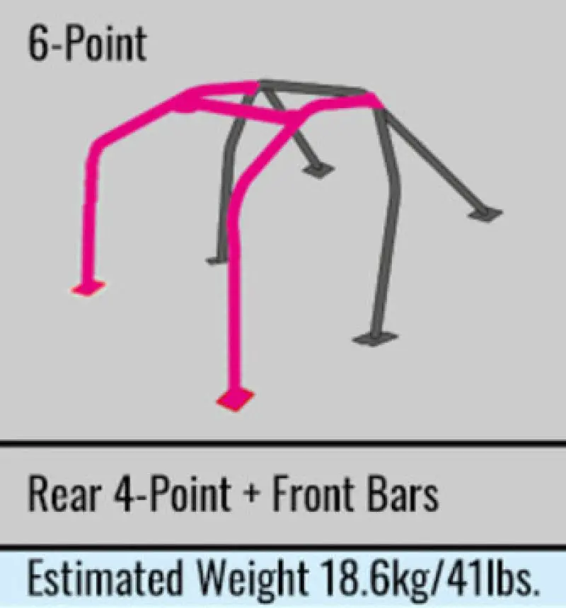 Cusco D1 Chromoly Roll Cage — 6-Point, Dash-Through Design — For 1992–1995 Honda Civic Eg6 (Non-Cancelable Order) 1