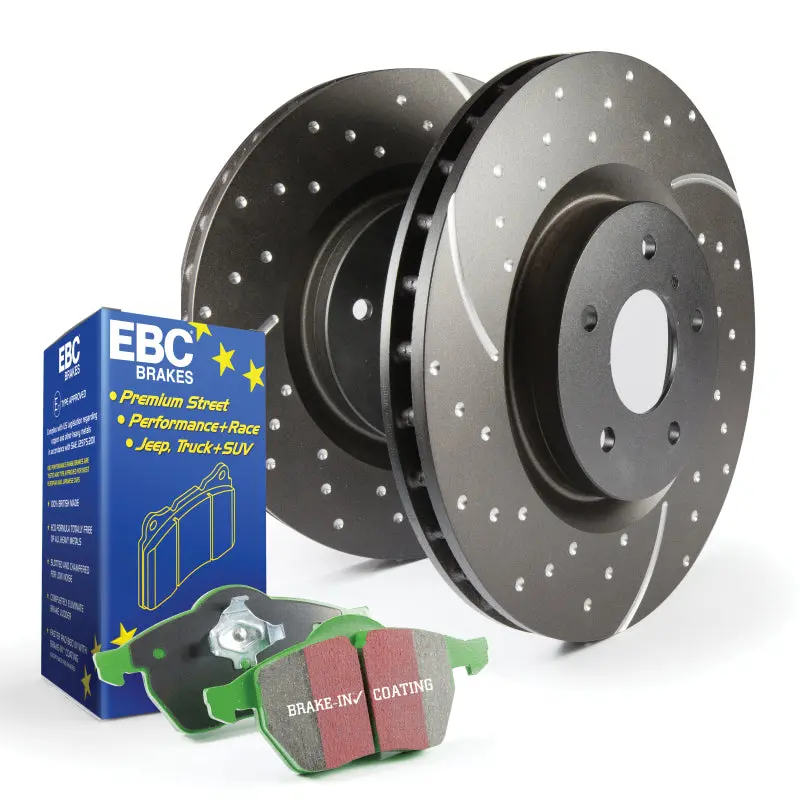 Ebc Greenstuff Brake Kit – Performance Pads & Drilled & Grooved Rotors 1