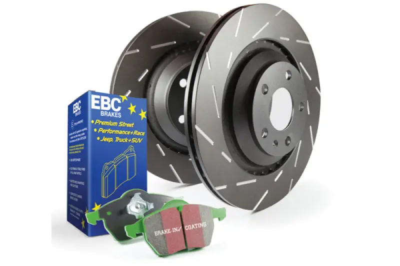 Ebc Greenstuff Low-Dust Brake Kit – Pads And Usr Drilled & Slotted Rotors For Daily Driving 1