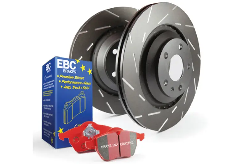 Ebc Redstuff Brake Kit – Premium Street/Track Pads & Ultra-Slotted Rotors 1