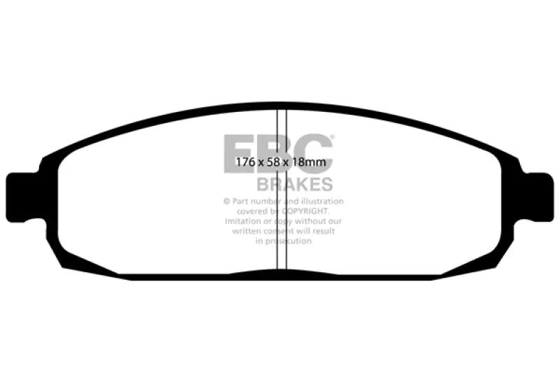 Ebc Ultimax2 Front Brake Pads – High-Performance Compound, Fits 2005–2010 Jeep Commander 3.7L 2