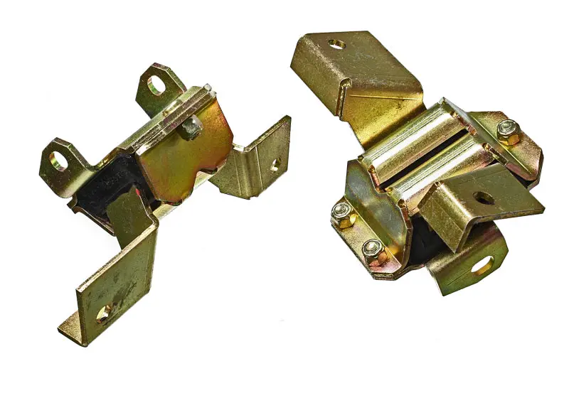 Energy Suspension Black Motor Mount Kit For 1966–1970 Ford Falcon & 1967–1972 Mustang – Two-Piece Polyurethane Set 1