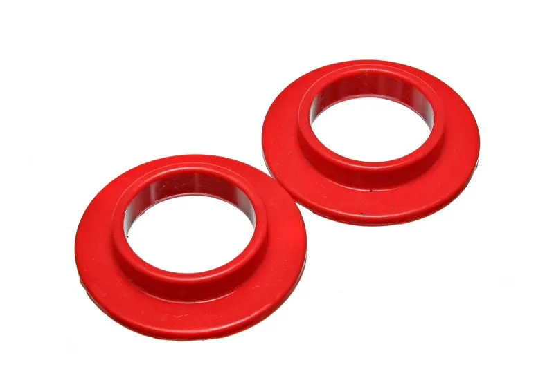 Energy Suspension Universal Coil Spring Isolator – Red Polyurethane Sleeve For Noise/Vibration Reduction (Style A) 1