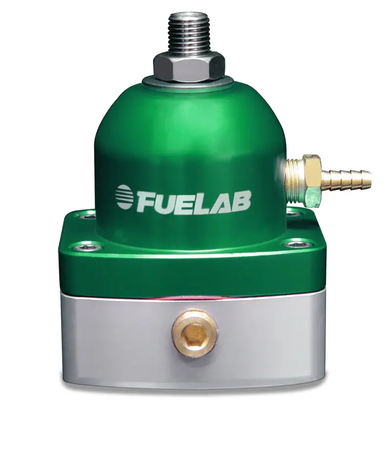 Fuelab Pro Efi Adjustable Fuel Pressure Regulator – 25–90 Psi – In-Line – Dual -6An Ports – Green Anodized 1