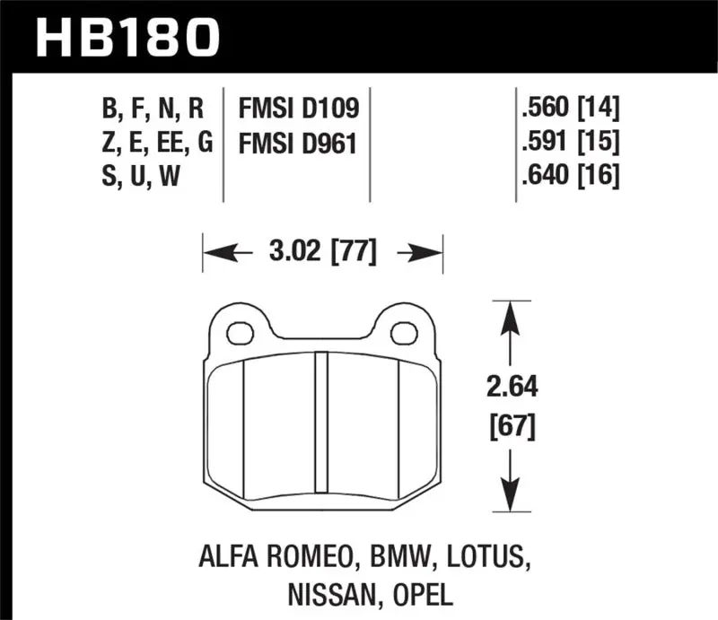 Hawk Track Blue Brake Pads – Rear Axle Performance Kit 1
