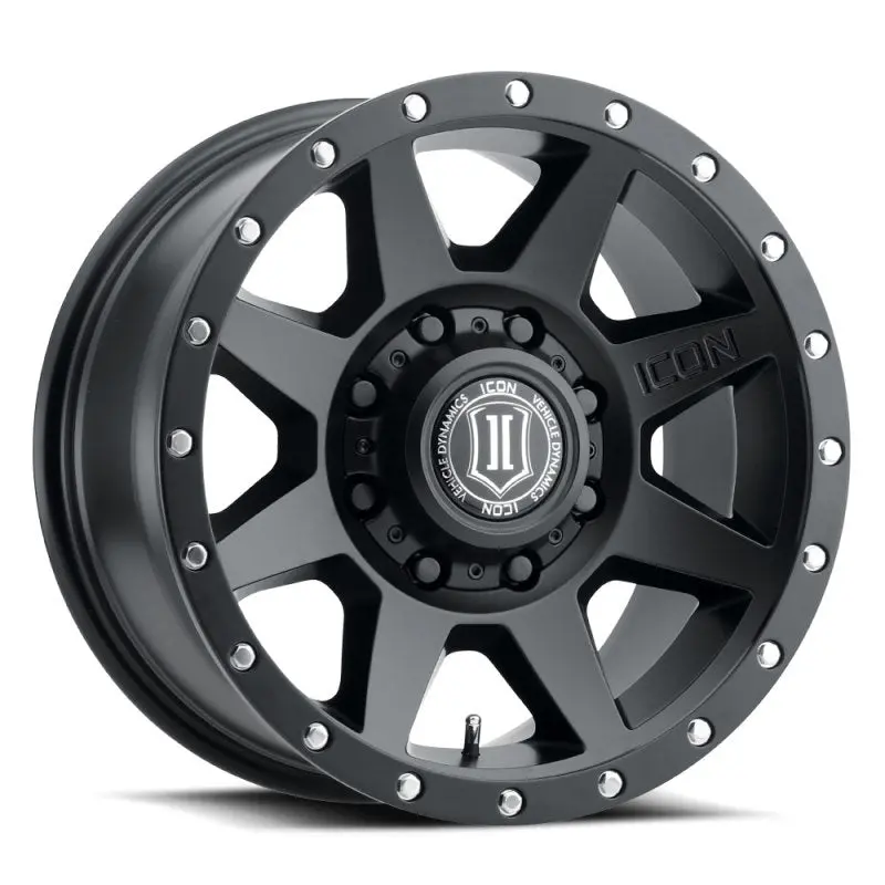Icon Rebound Hd Satin Black Off-Road Wheel: 18X9", 8X180Mm, +12Mm Offset, 5.5" Backspace 1