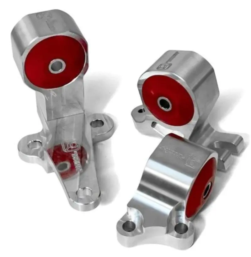 Innovative Black Aluminum Motor Mounts For 1988–1991 Honda Civic B-Series – 95A Bushings, Cable Style 1