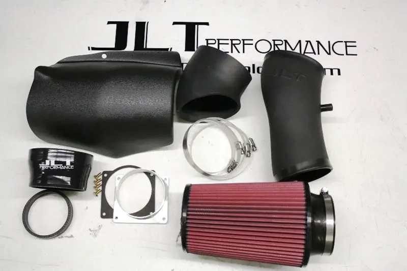 Jlt Ram Air Intake Kit For 1999–2001 Ford Mustang Svt Cobra – Black Textured Housing W/ Red Filter 1