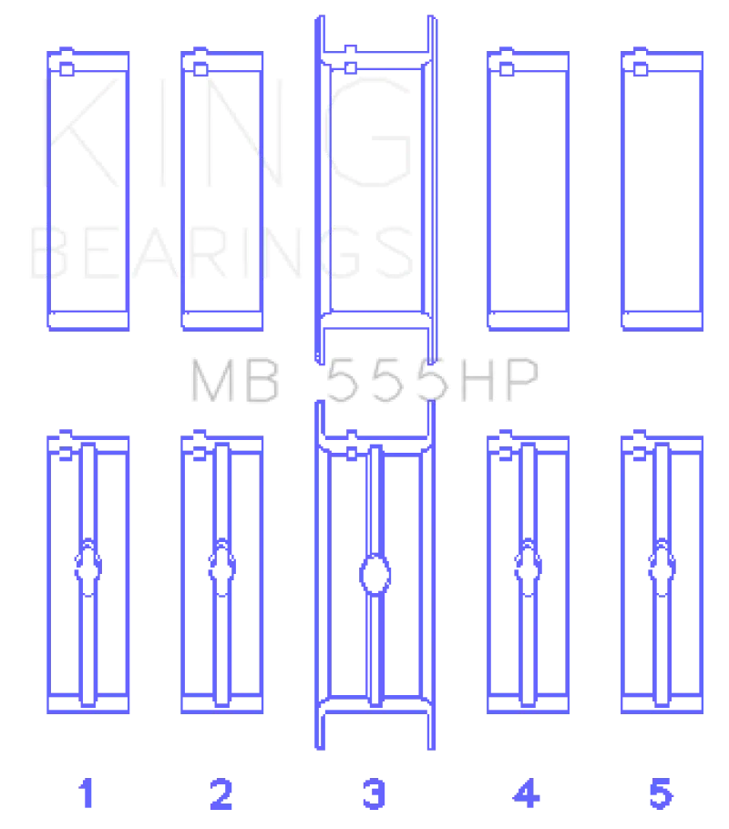 King Engine Bearings Main Bearing Set For Chrysler 350/361/383/403 Big-Block V8 Engines 1