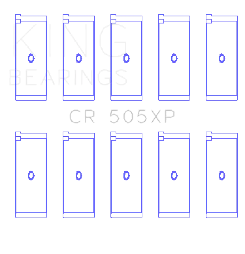 King Performance Rod Bearing Set For Audi 2.1L/2.2L 5-Cylinder Turbo Engines – Stdx Size 1